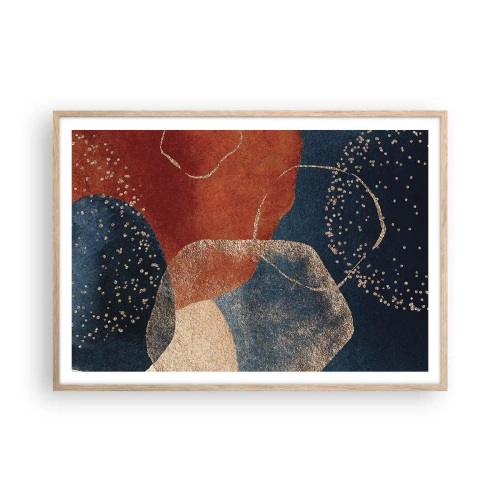 Poster in light oak frame - Lightness of Being - 100x70 cm