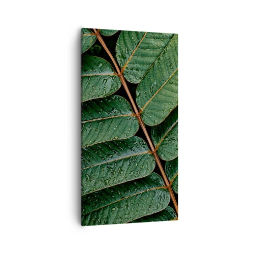 Canvas picture - In Green Rhythm - 55x100 cm