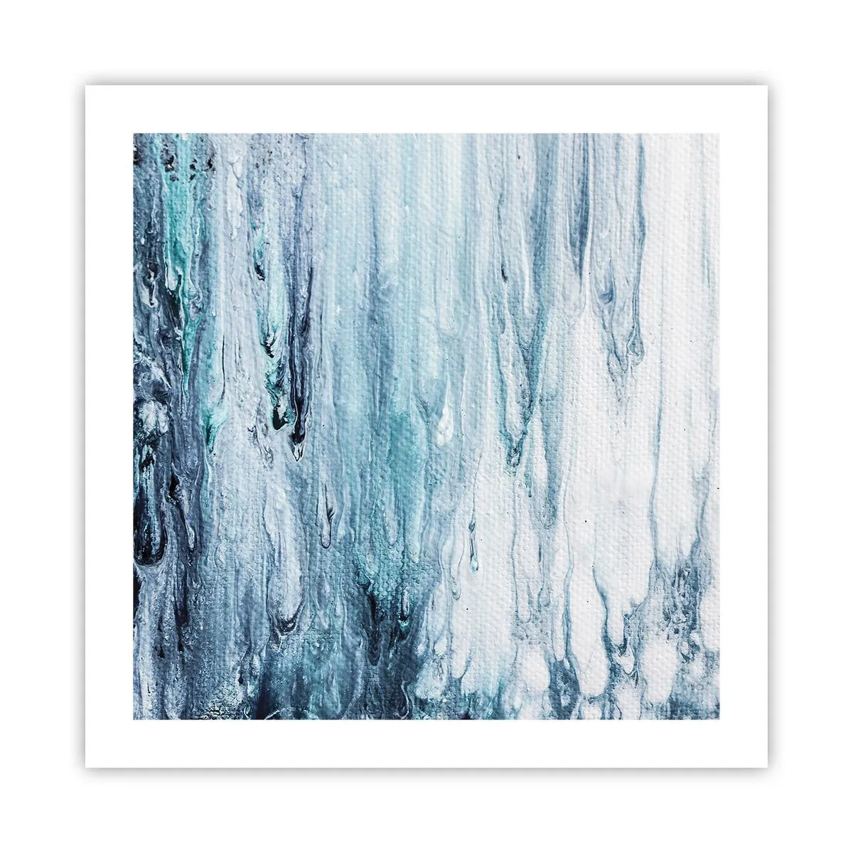 Poster - Blue Icicles - 50x50 cm