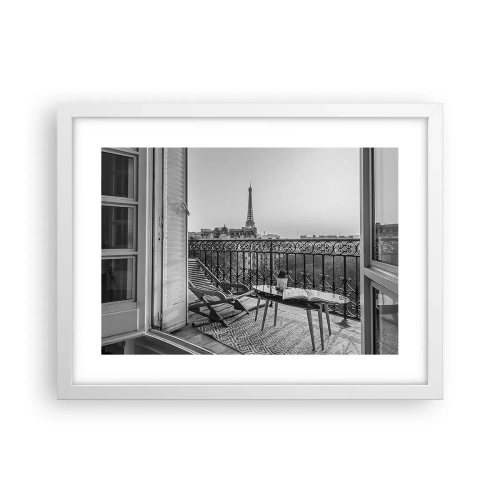 Poster in white frmae - Parisian Afternoon - 40x30 cm