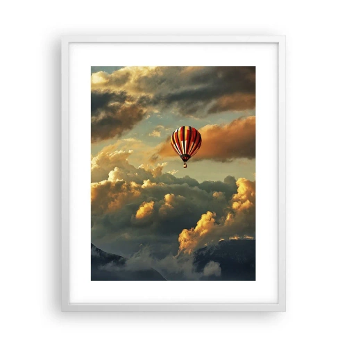 Poster in white frmae - I Like Flying - 40x50 cm