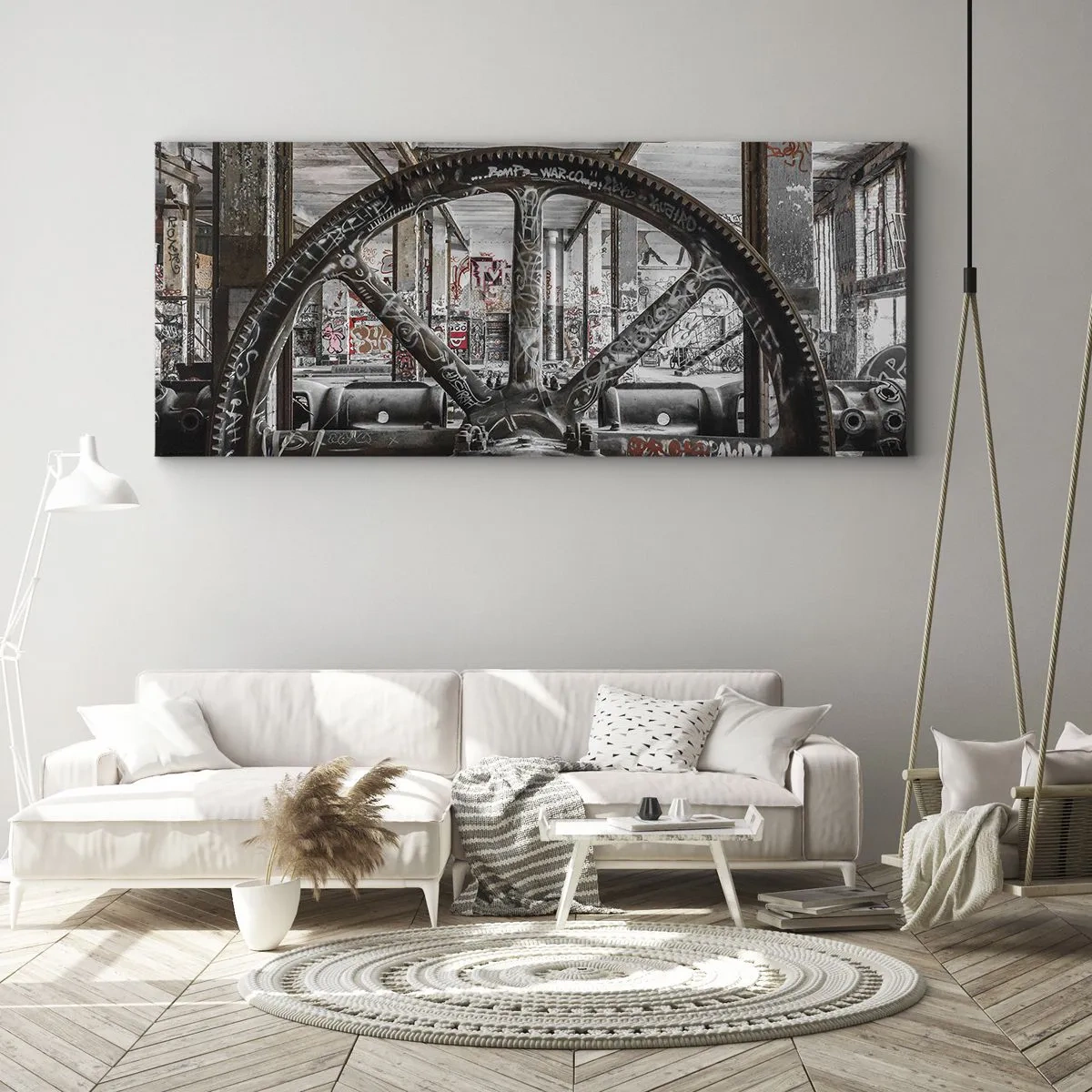 Canvas picture - Secret Life of a Factory - 100x40 cm