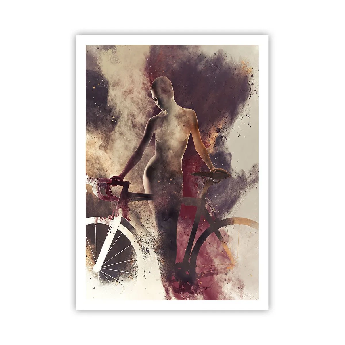 Poster - Marble Sculpted Biker's Soul - 70x100 cm