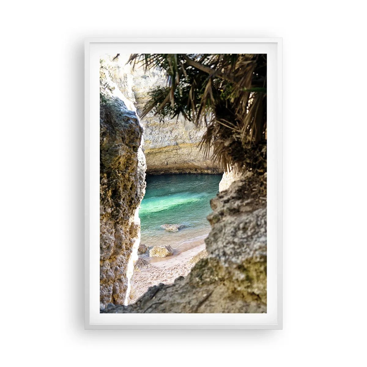 Poster in white frmae - Turquoise Bay - 61x91 cm