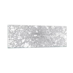 Glass picture - Map of London Maze - 90x30 cm