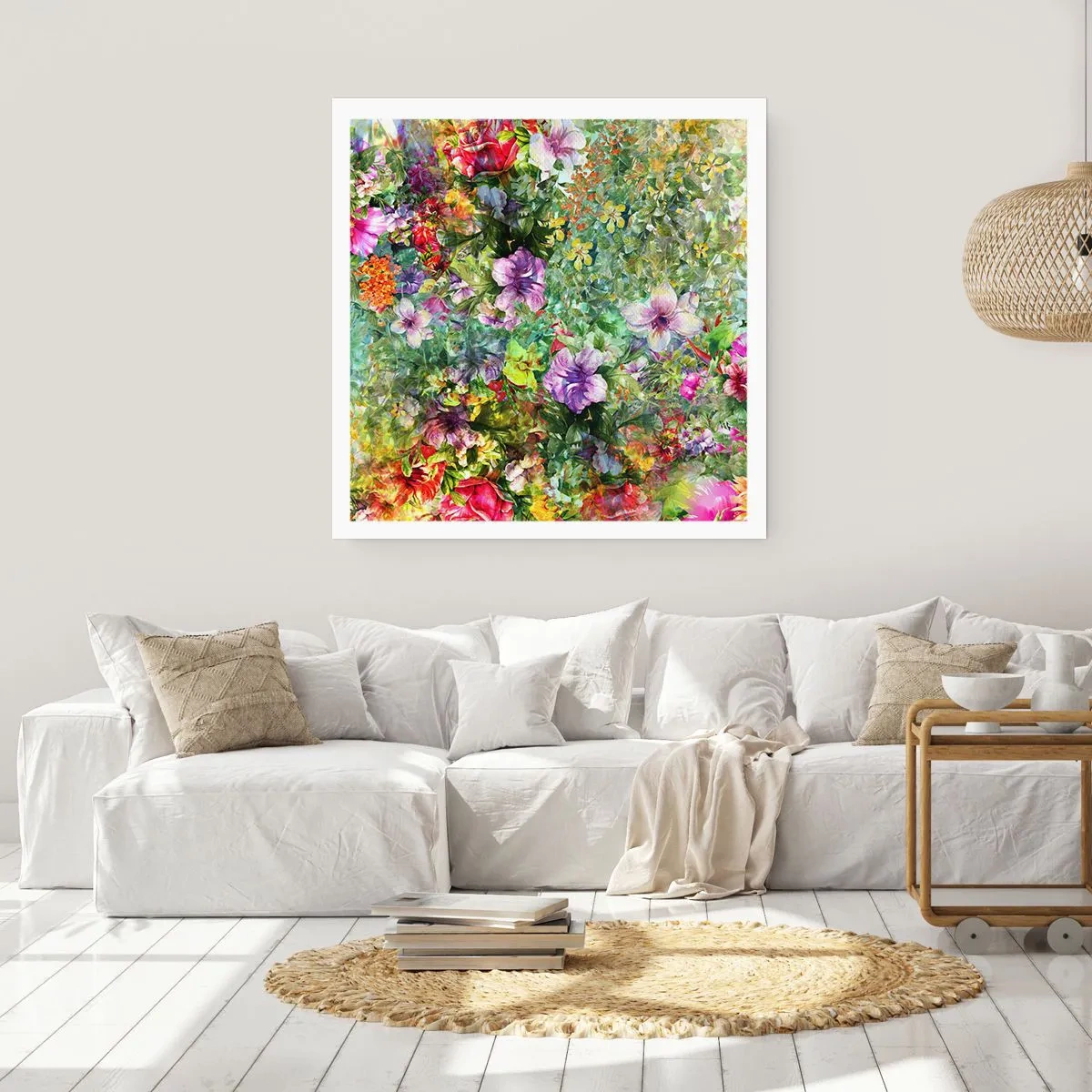 Poster - Lost in the Flowers - 50x50 cm