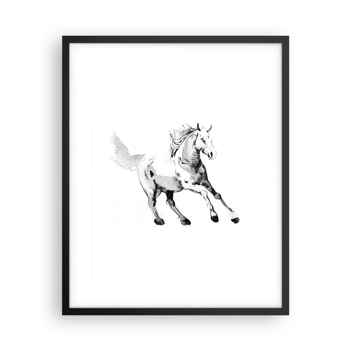 Poster in black frame - Untamed Soul - 40x50 cm
