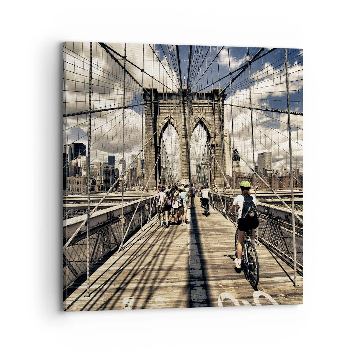 Canvas picture - Straight to the Heart of the City - 70x70 cm