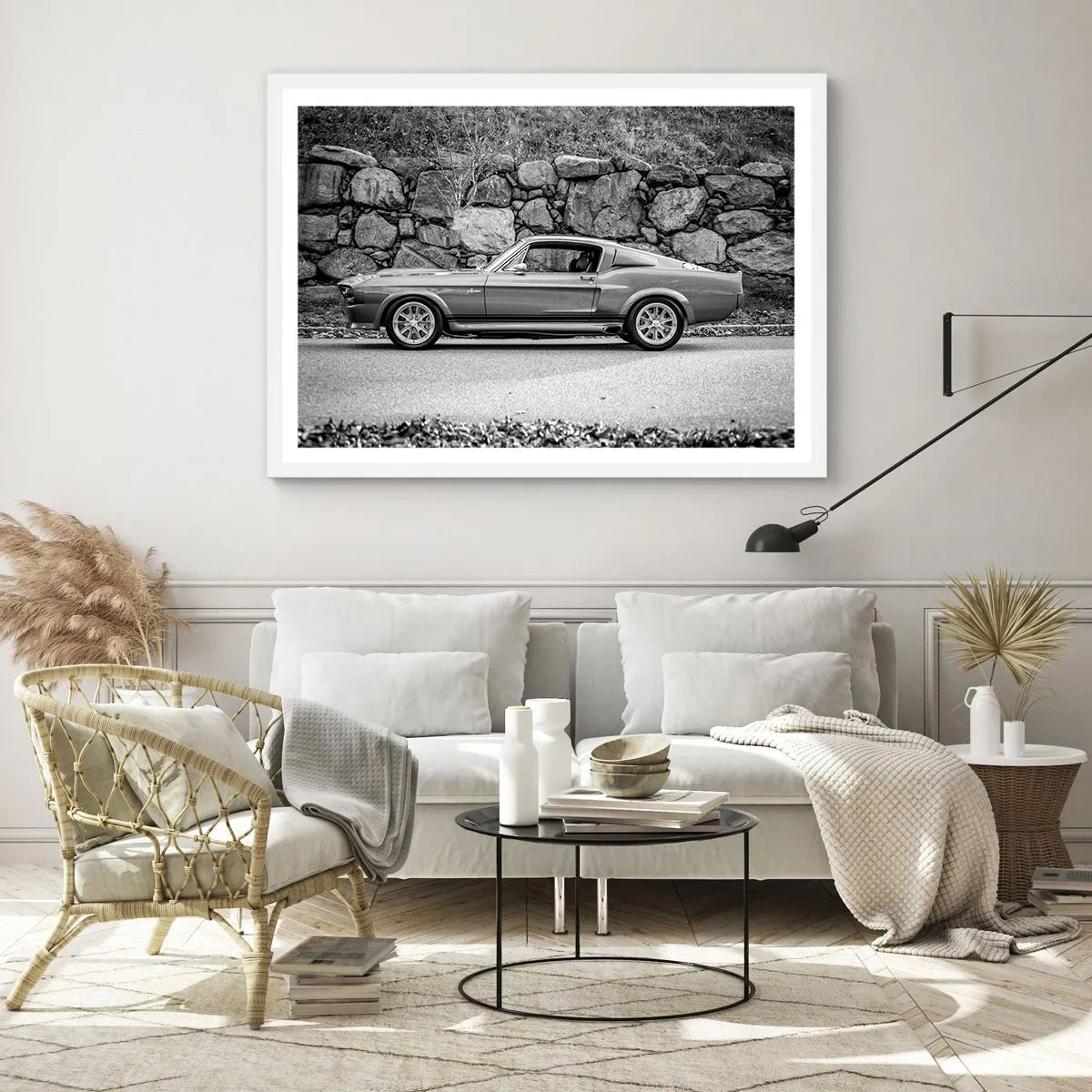 Poster in white frmae - Legend of the 60-ies - 100x70 cm