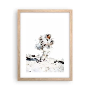 Poster in light oak frame - Messenger of the Earth - 30x40 cm