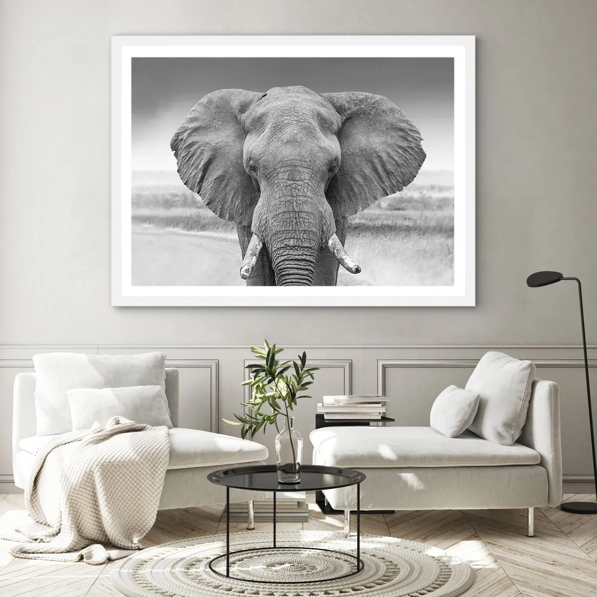 Poster in white frmae - Welcome to My World - 50x40 cm