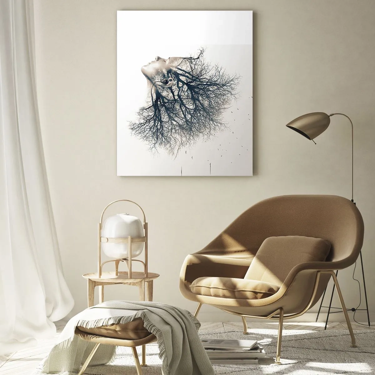 Glass picture - Listening to the Whisper of the Trees - 70x100 cm