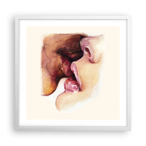 Poster in white frmae - Like Night and Day, Earth and Heaven - 50x50 cm