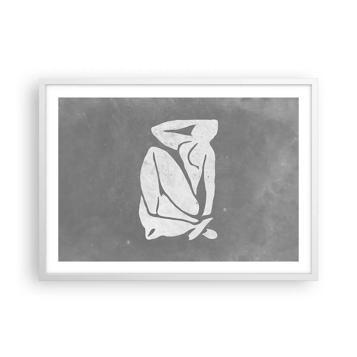 Poster in white frmae - Lost in Thoughts - 70x50 cm