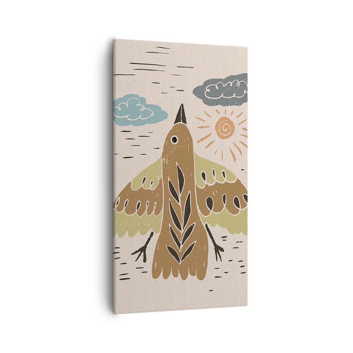 Canvas picture - Joyful Flight - 55x100 cm