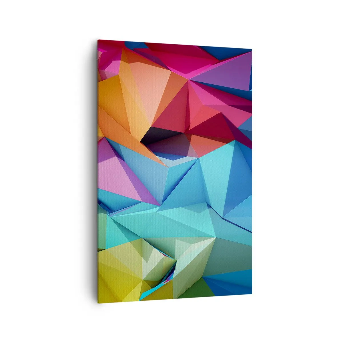 Canvas picture - Rainbow Origami - 80x120 cm