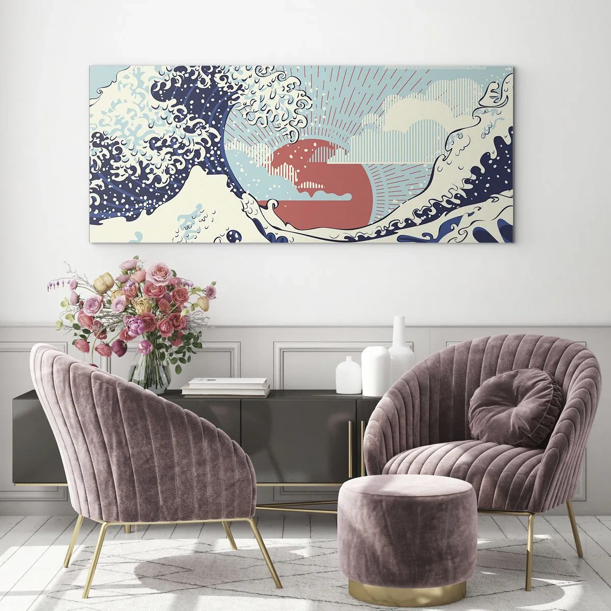 Glass picture - From Japanese Inspirations - 120x50 cm
