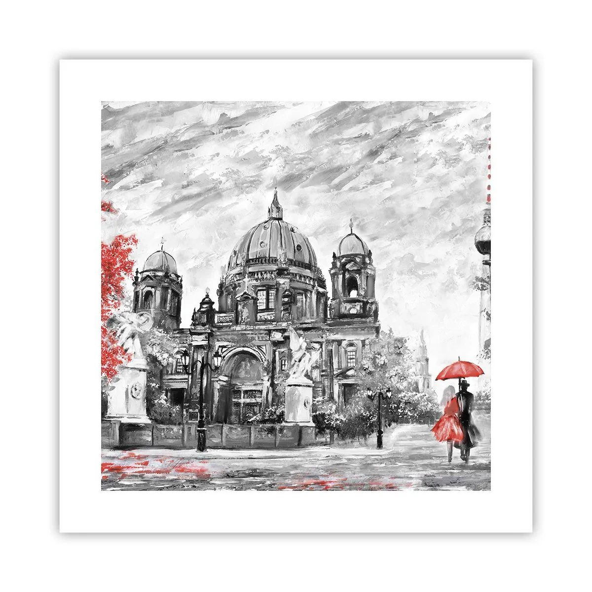 Poster - Berlin Encounter - 40x40 cm