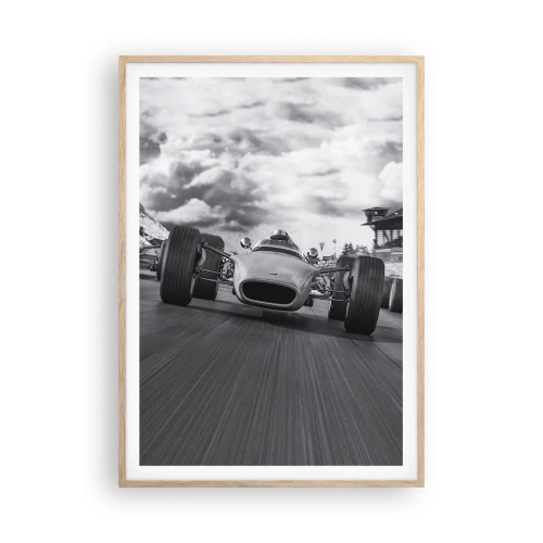 Poster in light oak frame - There is Power! - 70x100 cm