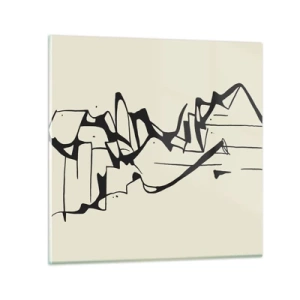 Glass picture - Maybe Landscape - 40x40 cm