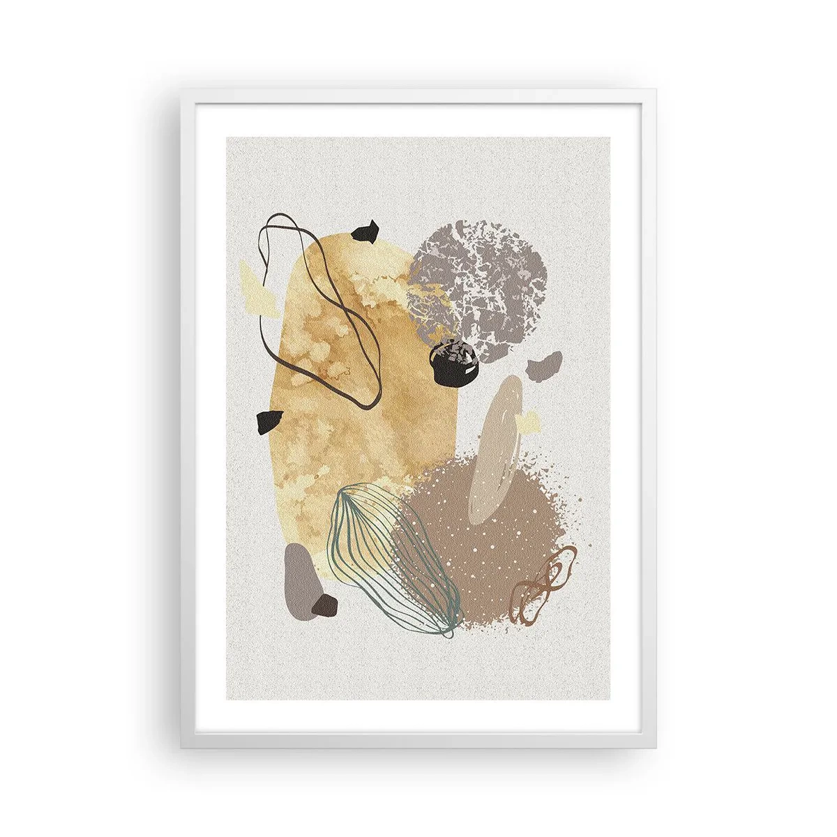 Poster in white frmae - Applied Splashing - 50x70 cm