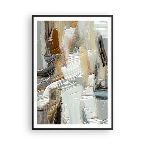 Poster in black frame - Layers of Colour - 70x100 cm