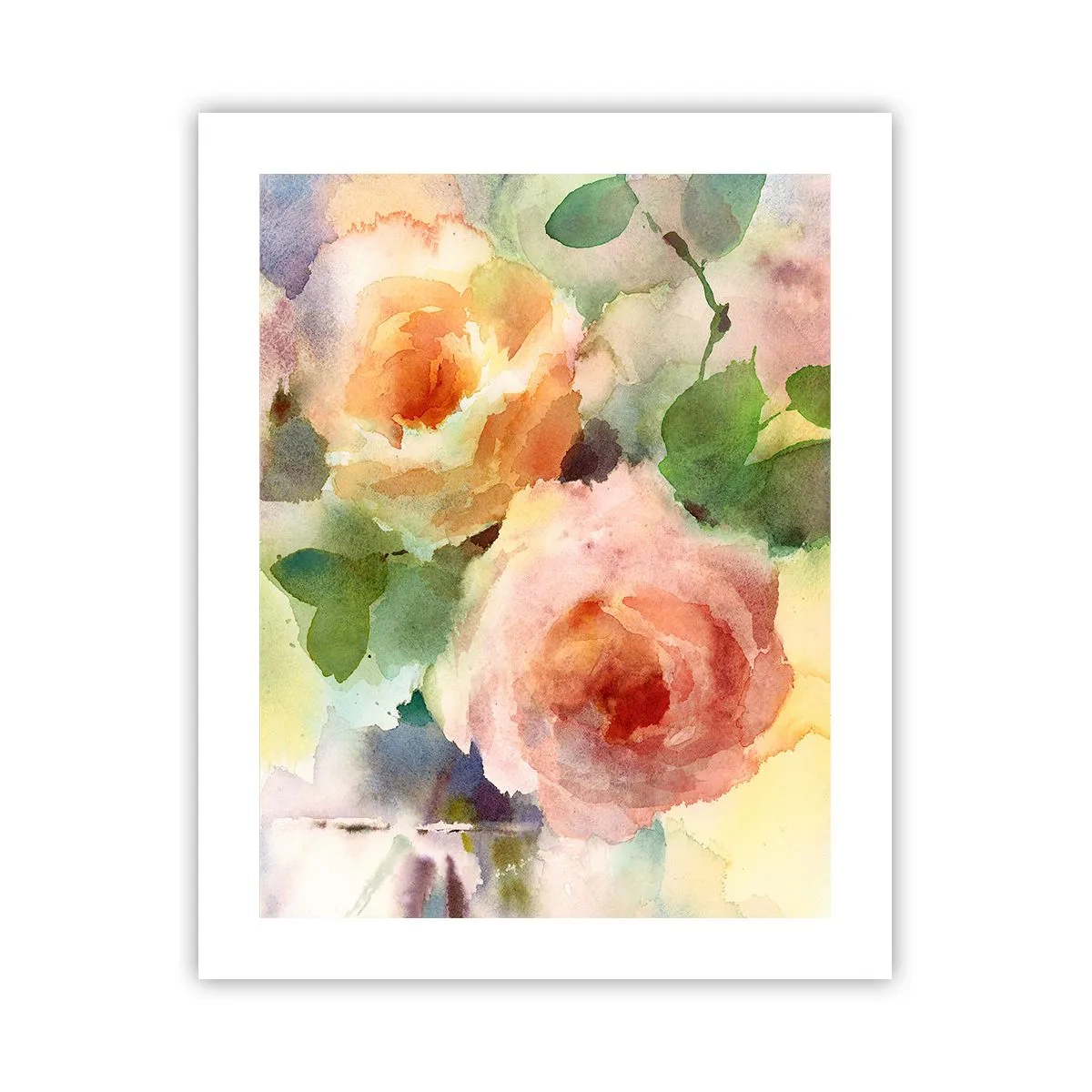 Poster - Delicate Like Watercolour - 40x50 cm