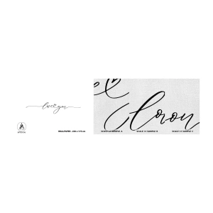 Photo Wallpaper Sample Premium Canvas - Black on White - Typography, Affirmation, Maxim - 100x30 cm