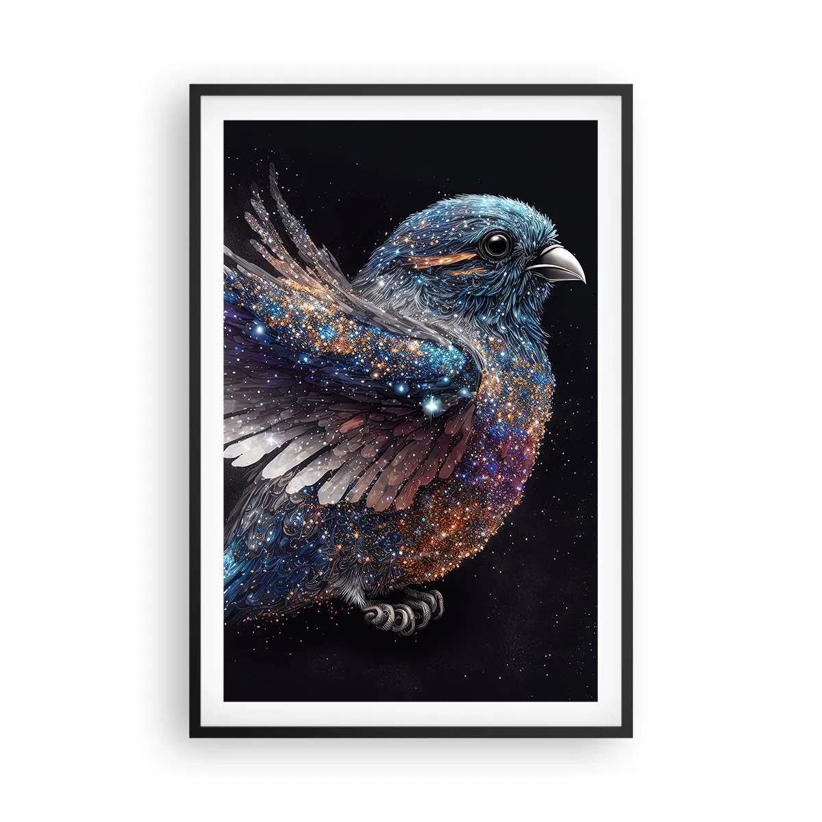 Poster in black frame - Diamond Sparrow - 61x91 cm