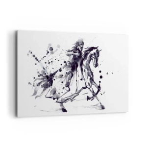 Canvas picture - Black Knight - 120x80 cm