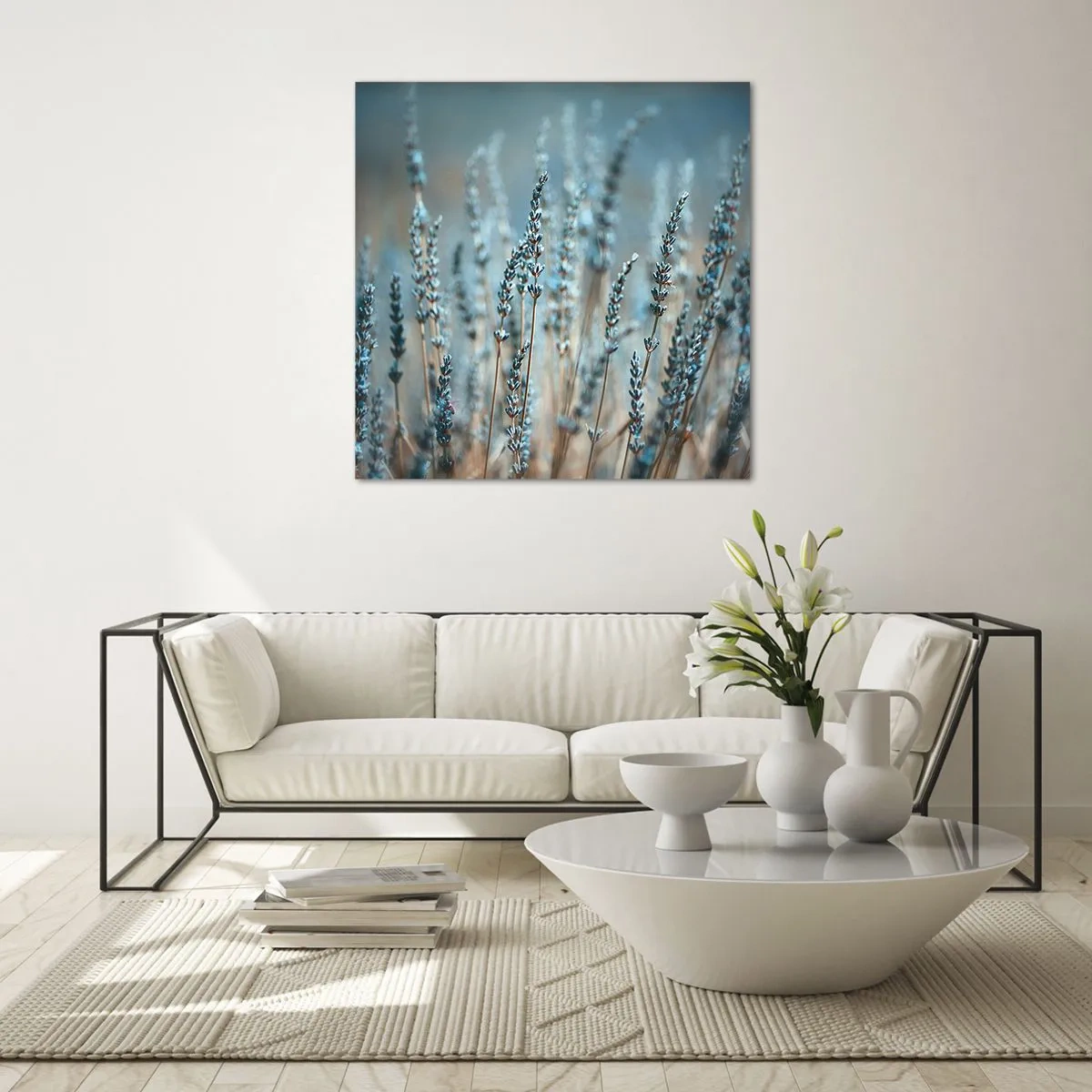 Glass picture - Fragrant Grass - 70x70 cm