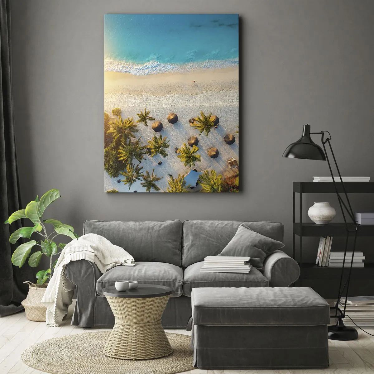 Canvas picture - Welcome to Paradise - 65x120 cm