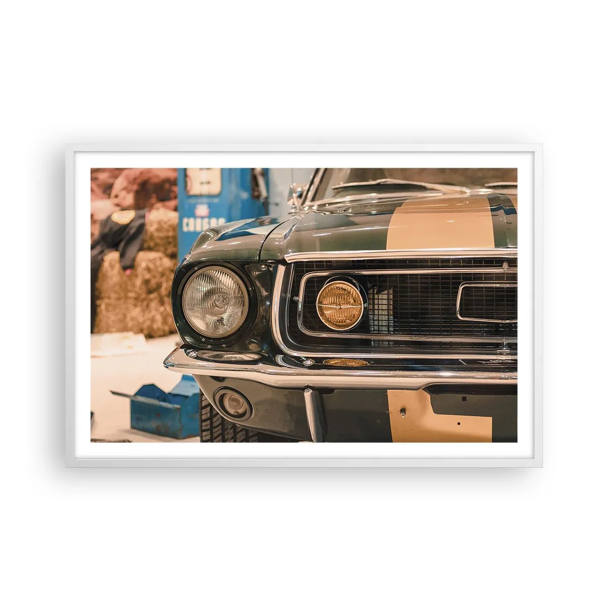 Poster in white frmae - Encounter with the Legend - 91x61 cm