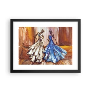 Poster in black frame - Charming Duo - 40x30 cm