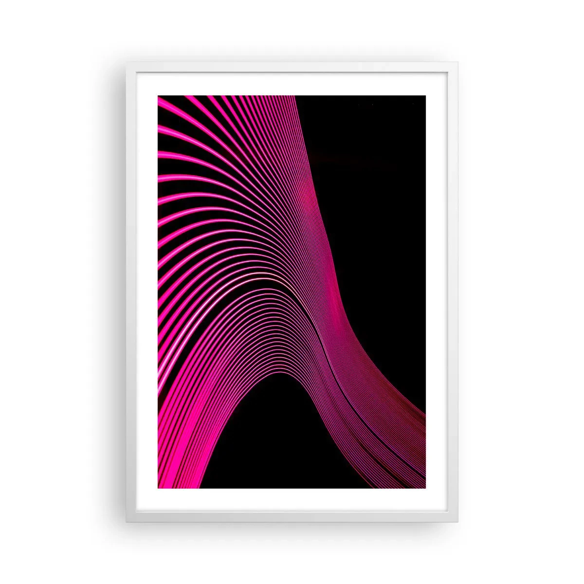 Poster in white frmae - Alley of Light - 50x70 cm
