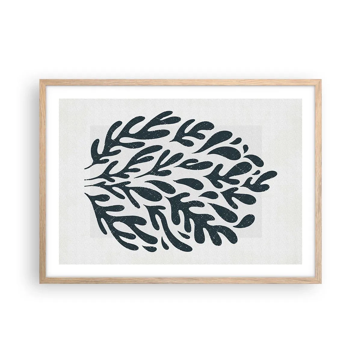 Poster in light oak frame - Shapes of Nature - 70x50 cm