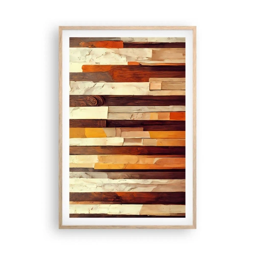Poster in light oak frame - Anthem of Forest Birds - 61x91 cm
