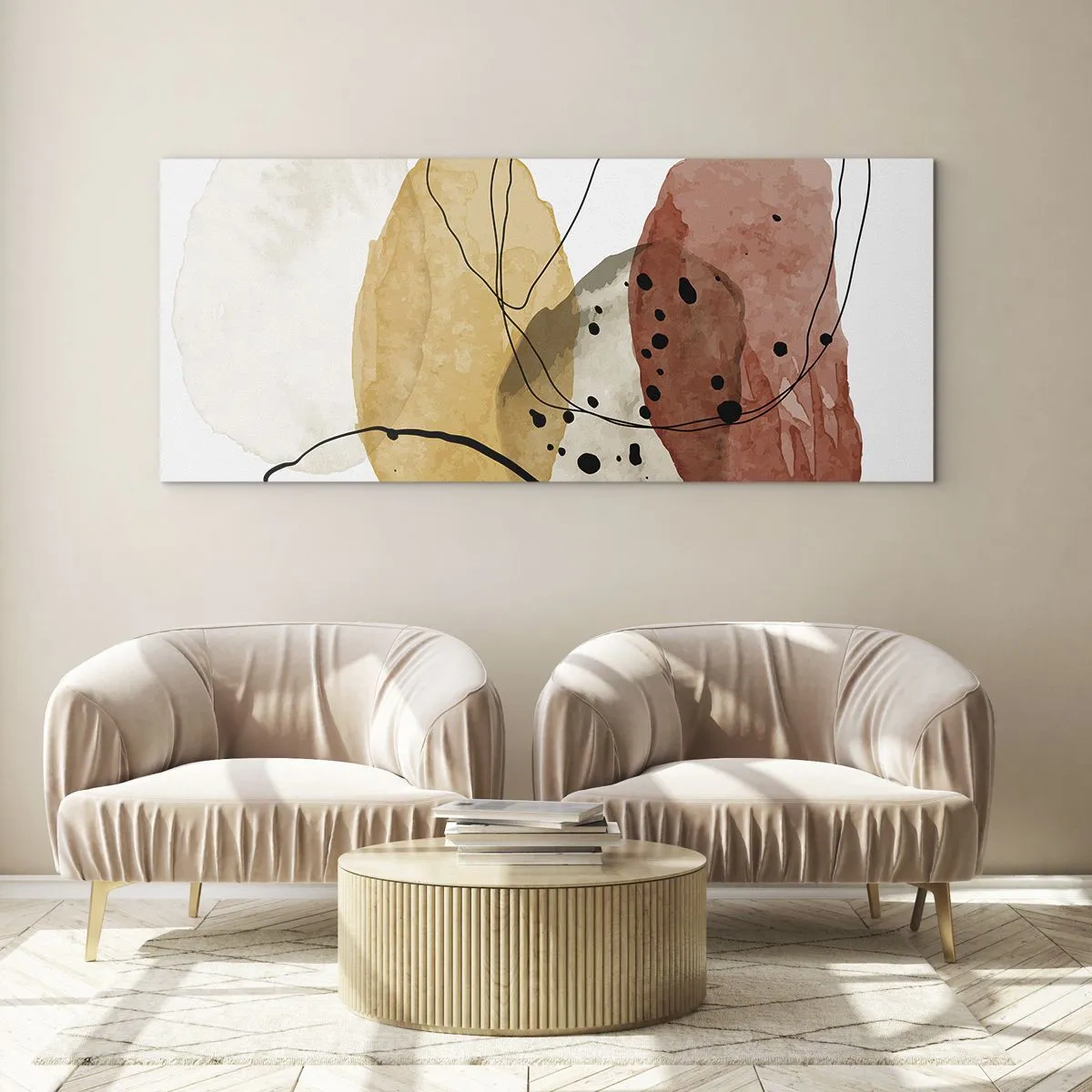 Glass picture - Like a Light Air - 100x40 cm