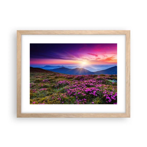 Poster in light oak frame - Smells Strongly of Herbs - 40x30 cm