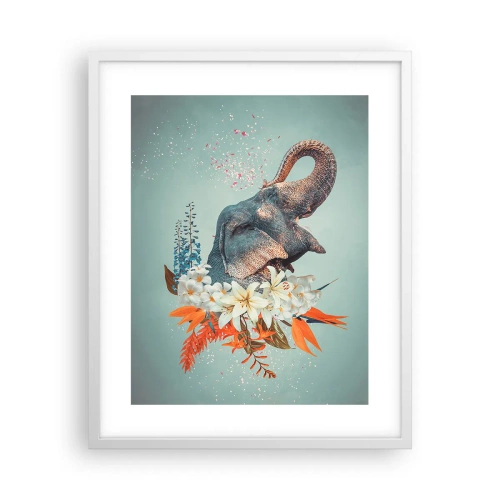 Poster in white frmae - Roar of Joy - 40x50 cm