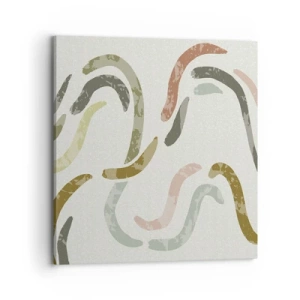 Canvas picture - Cheerful Dance of Abstraction - 70x70 cm