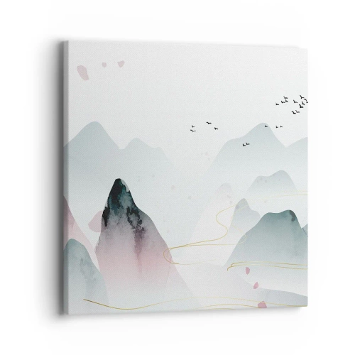 Canvas picture - Over the Peaks - 40x40 cm