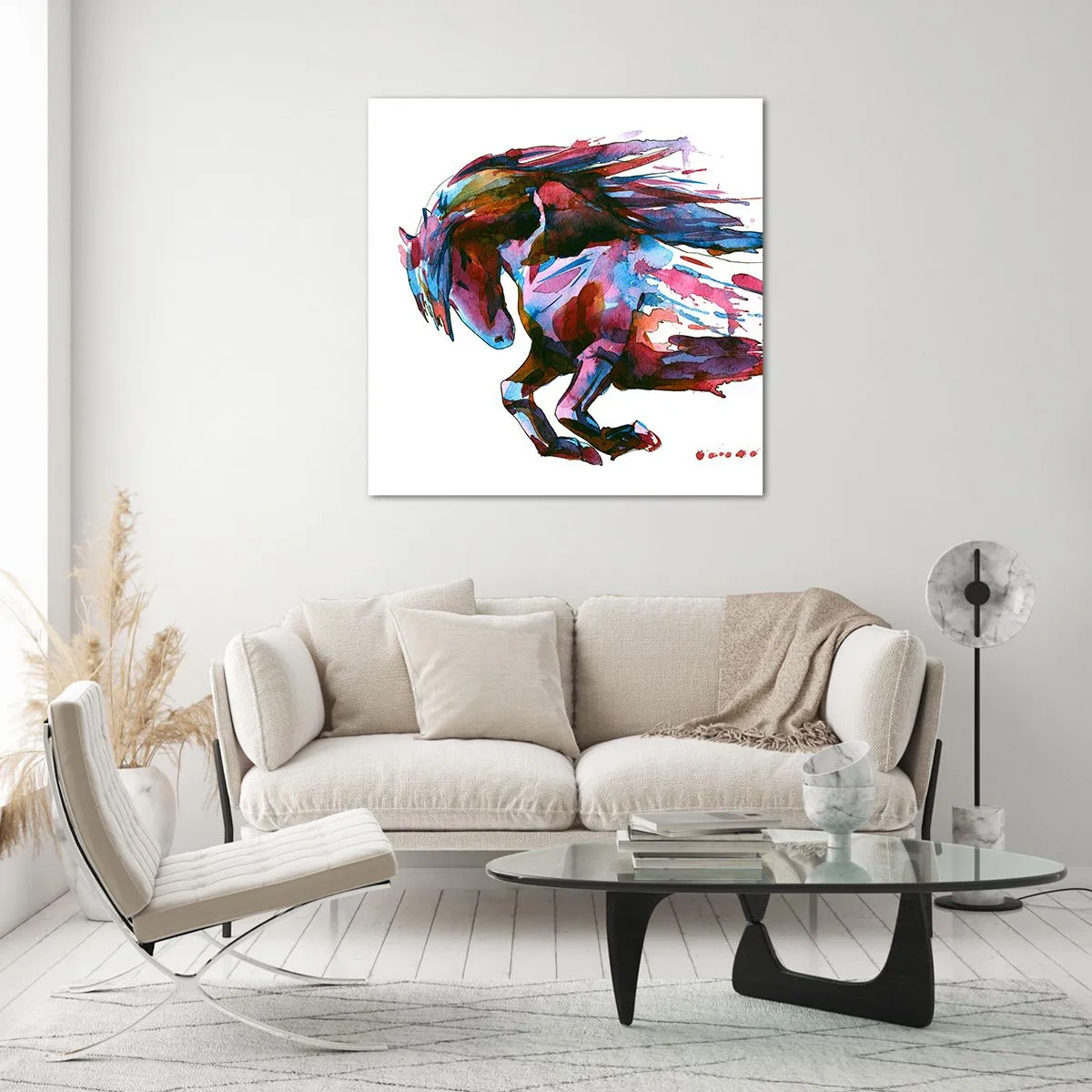 Glass picture - In Elation - 70x70 cm