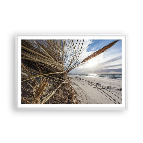 Poster in white frmae - Enounter of the Elements - 91x61 cm