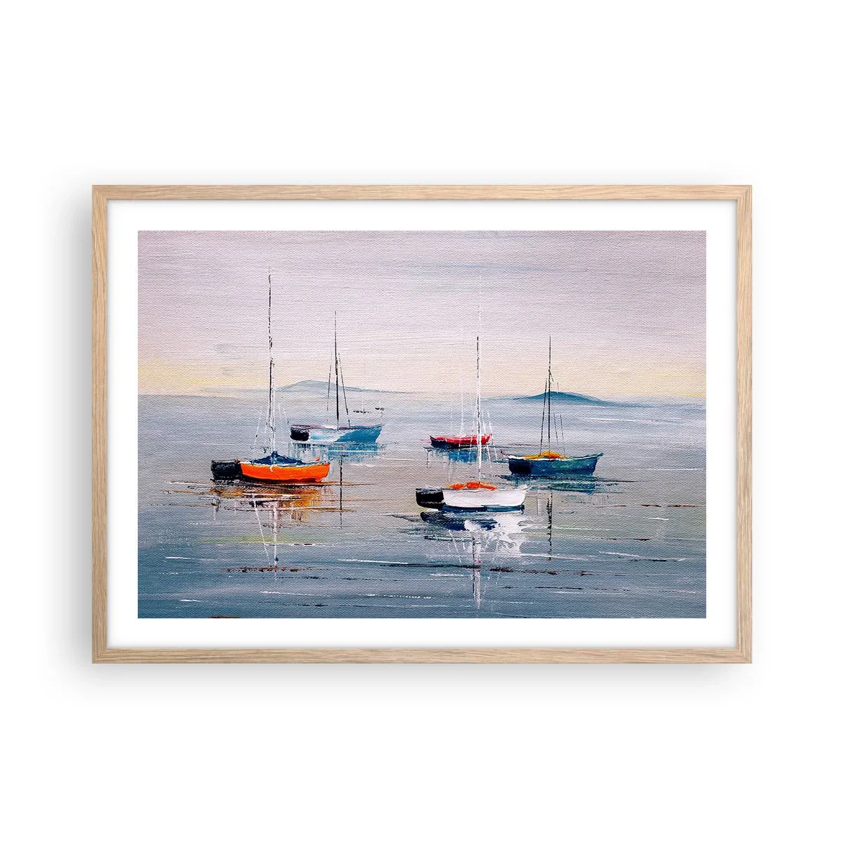 Poster in light oak frame - Deserved Rest - 70x50 cm
