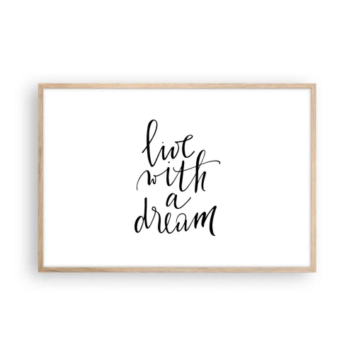 Poster in light oak frame - Of Course - 91x61 cm