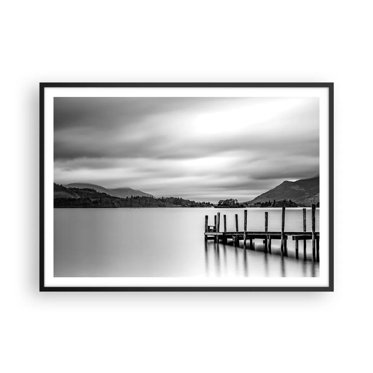 Poster in black frame - Tranquility and Power - 100x70 cm