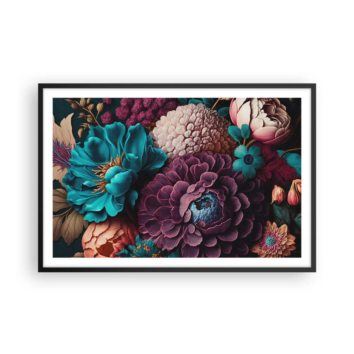 Poster in black frame - Rich Nature - 91x61 cm