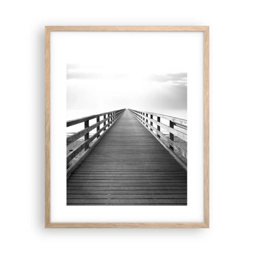 Poster in light oak frame - In the Distance… - 40x50 cm