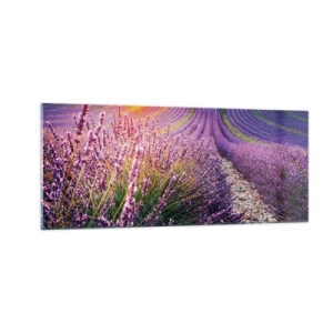 Glass picture - Fragrant Field - 100x40 cm